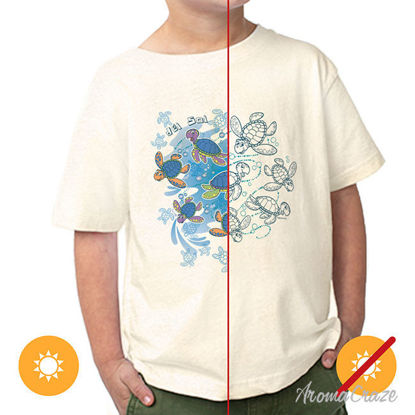 Picture of Kids Crew Tee - Turtle Time - Grey by DelSol for Kids - 1 Pc T-Shirt (2T-2T-2T)