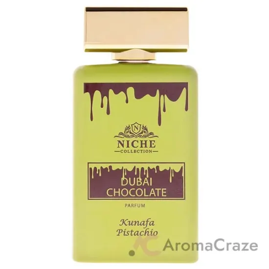 Picture of Niche Collection - Dubai Chocolate Kunafa Pistachio by Khalis for Unisex - 3.4 oz Parfum Spray