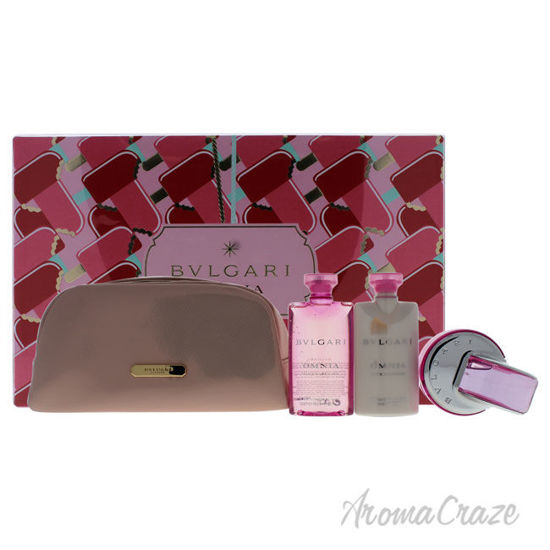 Picture of Omnia Pink Sapphire by Bvlgari for Women - 4 Pc Gift Set 2.2oz EDT Spray, 2.5oz Body Lotion, 2.5oz Bath and Shower Gel, Pouch