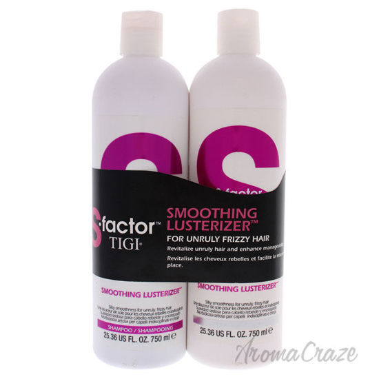 Picture of S-Factor Smoothing Lusterizer Shampoo and Conditioner Duo by TIGI for Unisex - 2 x 25.36 oz Shampoo, Conditioner
