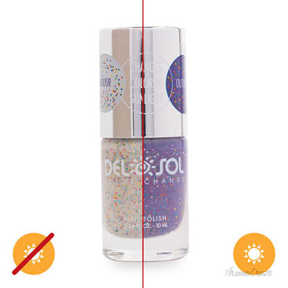 Picture of Color-Changing Nail Polish - Live Love Sparkle by DelSol for Women - 0.34 oz Nail Polish