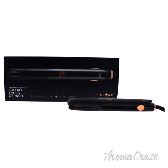 Picture of 8th Sense Styler Flat Iron - Black by Elchim for Unisex - 1 Inch Flat Iron, Clutch Bag