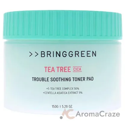 Picture of Trouble Soothing Toner Pad - Tea Tree Cica by Bring Green for Women - 90 Pc Pads