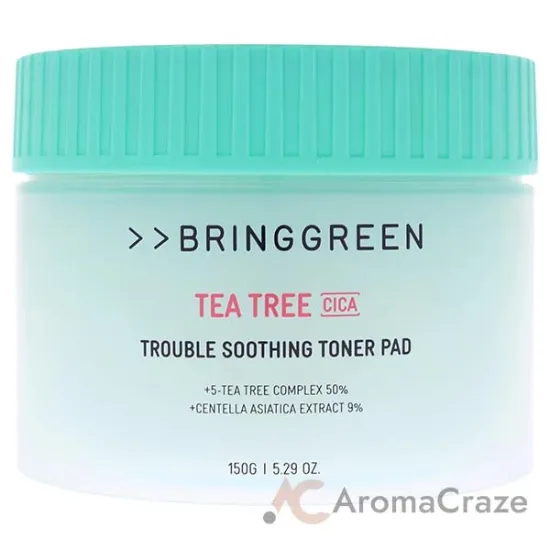 Picture of Trouble Soothing Toner Pad - Tea Tree Cica by Bring Green for Women - 90 Pc Pads