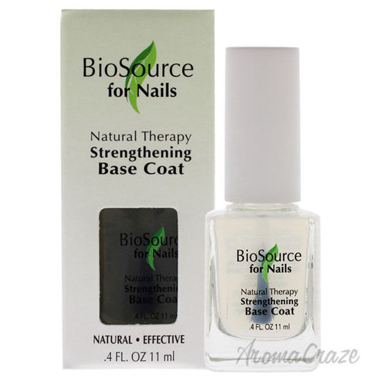 Picture of Natural Therapy Strengthening Base Coat by Biosource For Nails for Women - 0.4 oz Nail Treatment