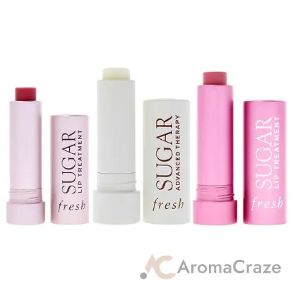 Picture of Tint Your Hydration Set by Fresh for Women - 3 Pc 0.07oz Sugar Lip Treatment - Rose, 0.07oz Sugar Lip Treatment - Bloom, 0.15oz Sugar Advanced Therapy Treatment Lip Balm