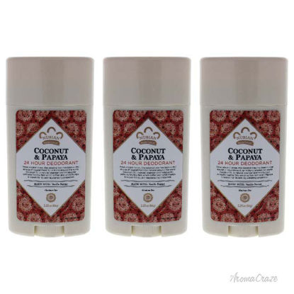 Picture of Indian Hemp Haitian Vetiver 24 Hour Deodorant by Nubian Heritage for Unisex - 2.25 oz Deodorant Stick - Pack of 3