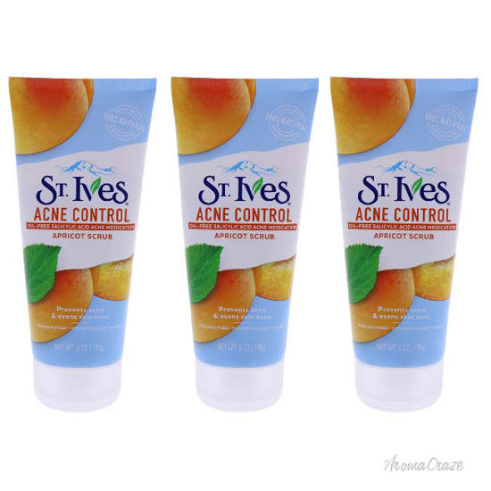 Picture of Naturally Clear Blemish and Blackhead Control Apricot Scrub by St. Ives for Unisex - 6 oz Scrub - Pack of 3