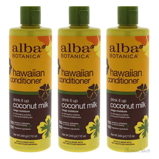 Picture of Hawaiian Coconut Milk Conditioner by Alba Botanica for Unisex - 12 oz Conditioner - Pack of 3