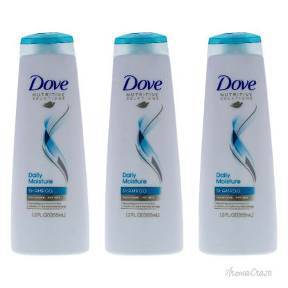 Picture of Daily Moisture Therapy Shampoo by Dove for Unisex - 12 oz Shampoo - Pack of 3