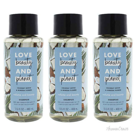 Picture of Coconut Water and Mimosa Flower Shampoo by Love Beauty and Planet for Unisex - 13.5 oz Shampoo - Pack of 3