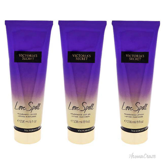 Picture of Love Spell Fragrance Lotion by Victorias Secret for Women - 8 oz Body Lotion - Pack of 3