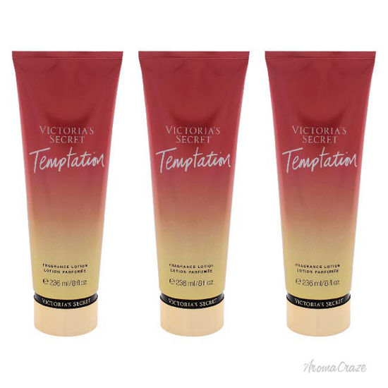 Picture of Temptation Fragrance Lotion by Victorias Secret for Women - 8 oz Body Lotion - Pack of 3