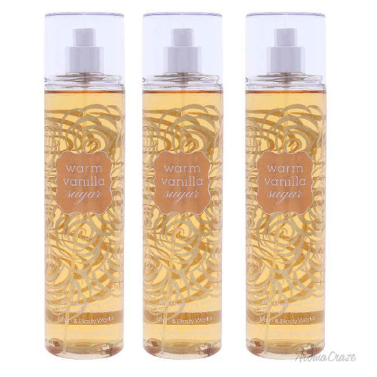 Picture of Warm Vanilla Sugar by Bath and Body Works for Women - 8 oz Fragrance Mist - Pack of 3