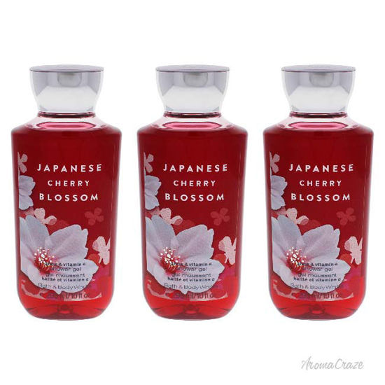 Picture of Japanese Cherry Blossom by Bath and Body Works for Women - 10 oz Shower Gel - Pack of 3