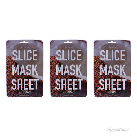 Picture of Slice Sheet Mask - Coconut by Kocostar for Unisex - 1 Pc Mask - Pack of 3
