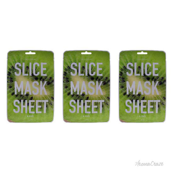 Picture of Slice Sheet Mask - Kiwi by Kocostar for Unisex - 1 Pc Mask - Pack of 3
