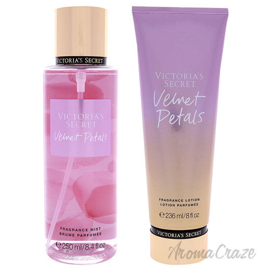 Picture of Velvet Petals by Victorias Secret for Women - 2 Pc Kit 8.4 oz Fragrance Mist, 8 oz Body Lotion