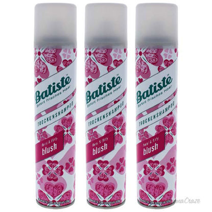 Picture of Dry Shampoo - Floral and Flirty Blush by Batiste for Women - 6.73 oz Dry Shampoo - Pack of 3