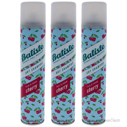 Picture of Dry Shampoo - Fruity and Cheeky Cherry by Batiste for Unisex - 6.73 oz Dry Shampoo - Pack of 3