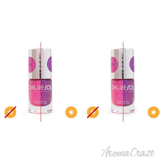 Picture of Color-Changing Nail Polish - Foxy by DelSol for Women - 0.34 oz Nail Polish - Pack of 2