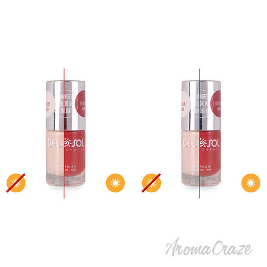 Picture of Color-Changing Nail Polish - Just a Moon Phase by DelSol for Women - 0.34 oz Nail Polish - Pack of 2