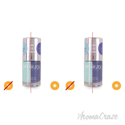 Picture of Color-Changing Nail Polish - Skys the Limit by DelSol for Women - 0.34 oz Nail Polish - Pack of 2