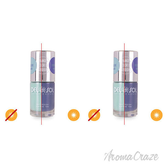 Picture of Color-Changing Nail Polish - Skys the Limit by DelSol for Women - 0.34 oz Nail Polish - Pack of 2