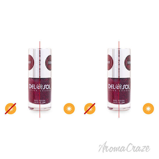 Picture of Color-Changing Nail Polish - Triple Dig it Drama by DelSol for Women - 0.34 oz Nail Polish - Pack of 2