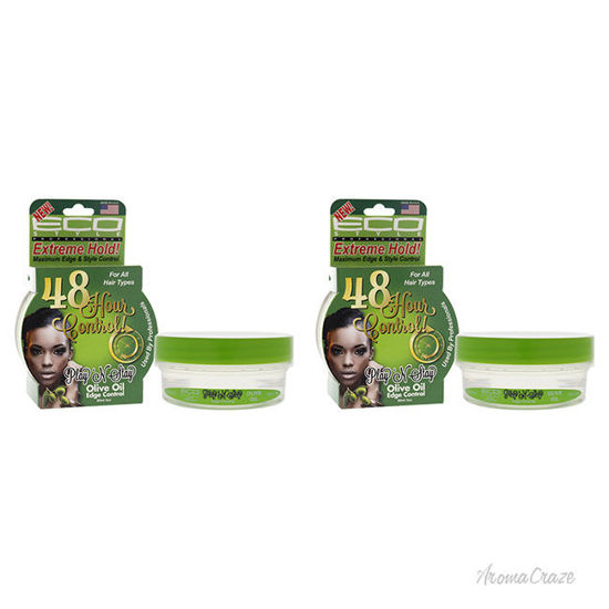 Picture of Playn Stay Edge Control Gel - Olive Oil by Ecoco for Unisex - 3 oz Gel - Pack of 2