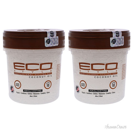 Picture of Eco Style Gel - Coconut Oil by Ecoco for Unisex - 8 oz Gel - Pack of 2