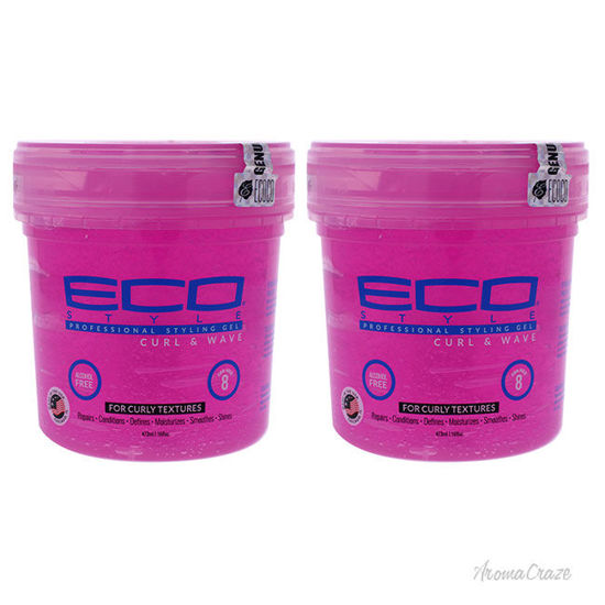 Picture of Eco Style Gel - Curl and Wave by Ecoco for Unisex - 16 oz Gel - Pack of 2