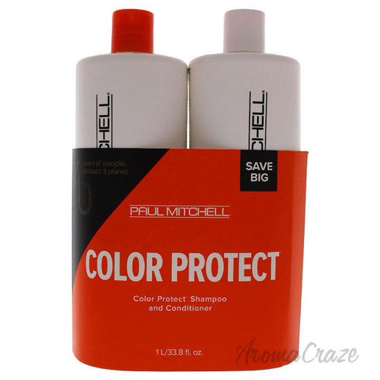 Picture of Color Protect Daily Kit by Paul Mitchell for Unisex - 2 Pc Kit 33.8 oz Shampoo, 33.8 oz Conditioner