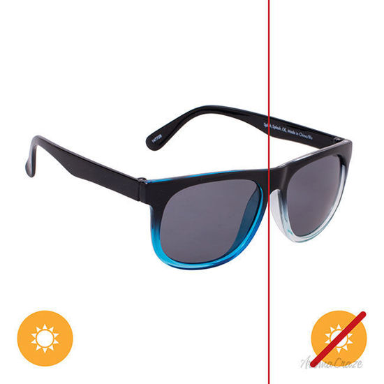 Picture of Solize Splish Splash - Black and Clear-Blue by DelSol for Kids - 1 Pc Sunglasses
