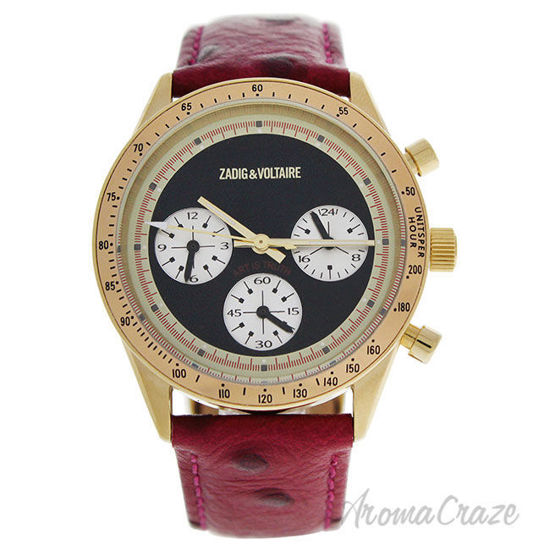 Picture of ZVM105 Master - Gold/Red Leather Strap Watch by Zadig & Voltaire for Women - 1 Pc Watch