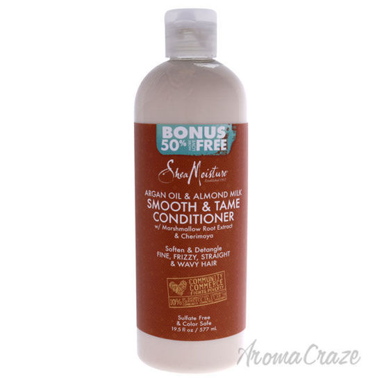 Picture of Argan Oil and Almond Milk Smooth and Tame Conditioner by Shea Moisture for Unisex - 19.5 oz Conditioner