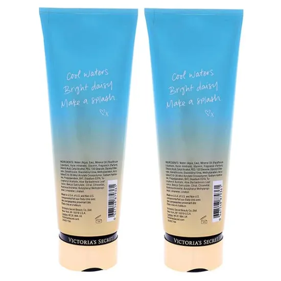 Picture of Aqua Kiss Fragrance Lotion by Victorias Secret for Women - 8 oz Body Lotion - Pack of 2