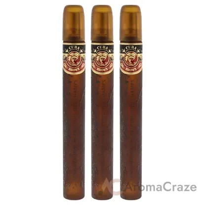 Picture of Cuba Brown by Cuba for Men - 1.17 oz EDT Spray - Pack of 3