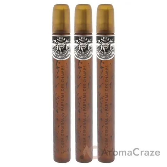 Picture of Cuba Grey by Cuba for Men - 1.17 oz EDT Spray - Pack of 3