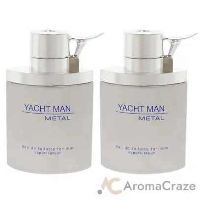 Picture of Yacht Man Metal by Myrurgia for Men - 3.4 oz EDT Spray - Pack of 2