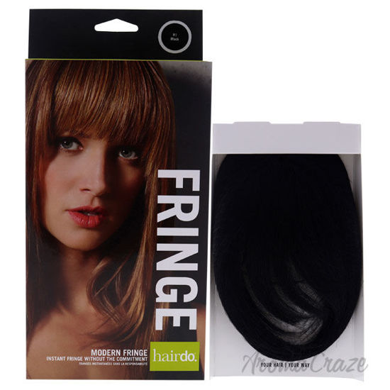 Picture of Modern Fringe Clip In Bang R1 Black by Hairdo for Women 1 Pc Hair Extension