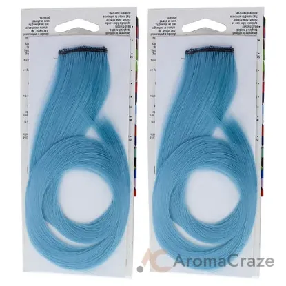 Picture of Pop Color Strip Extension - Blue Frosting by Hairdo for Women - 18 Inch Hair Extension - Pack of 2