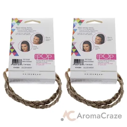 Picture of Pop Double Braid Headband - R14 88H Golden Wheat by Hairdo for Women - 1 Pc Hair Band - Pack of 2