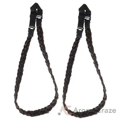 Picture of Pop Double Braid Headband - R6 Dark Chocolate by Hairdo for Women - 1 Pc Hair Band - Pack of 2