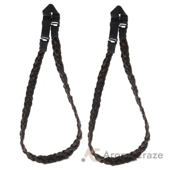 Picture of Pop Double Braid Headband - R6 Dark Chocolate by Hairdo for Women - 1 Pc Hair Band - Pack of 2