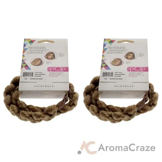 Picture of Pop Thick Braid Headband - R25 Ginger Blonde by Hairdo for Women - 1 Pc Hair Band - Pack of 2