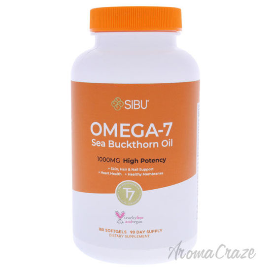Picture of Omega 7 Soft Gels by Sibu for Unisex 180 Count Dietary Supplement