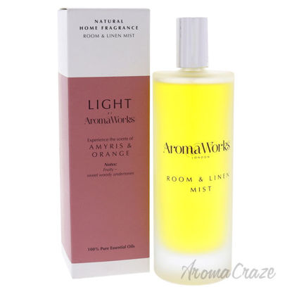 Picture of Light Room and Linen Mist Amyris and Orange by Aromaworks for Unisex 3.4 oz Room Spray