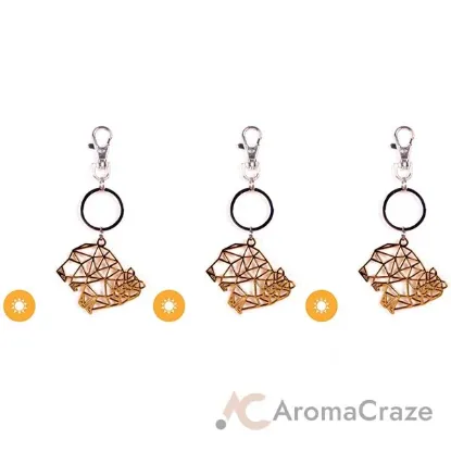 Picture of Color-Changing Key Chain Metal Bear - Gold by DelSol for Women - 1 Pc Keychain - Pack of 3