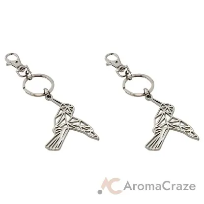 Picture of Color-Changing Key Chain Metal Hummingbird - Green by DelSol for Women - 1 Pc Keychain - Pack of 2